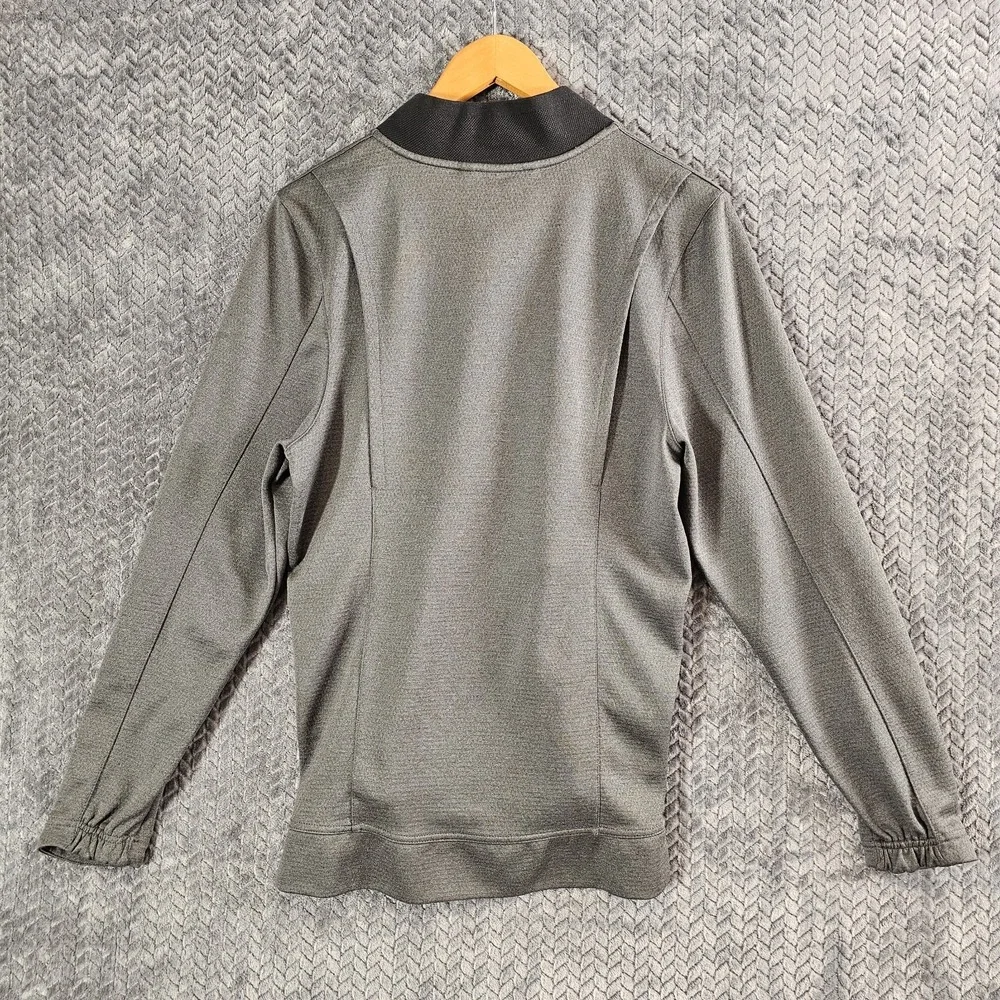 Nike Basketball‎ Jacket Mens Small Grey Black Heathered Hyper Elite Dry Full Zip